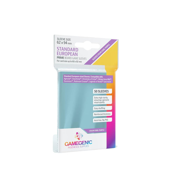 GAMEGENIC : 50 sleeves Prime 62x94 Standard EU Purple