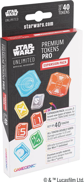 Star Wars Unlimited : Acrylic Tokens Pro (EN STOCK)