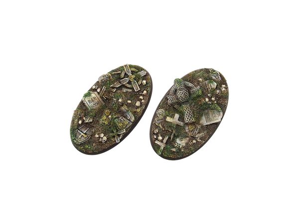 Graveyard Bases, Oval 90x52mm (X2)