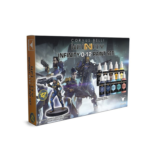 Infinity - O-12 Paint Set + 1 Kappa Missile Launcher exclusive miniature (Précommandes jusqu’au 26/09/2025 sortie prévue en octobre)