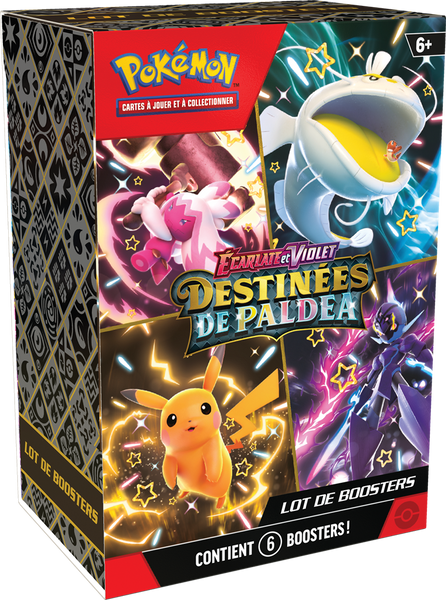 Pokémon EV045 : Bundle 6b. Destinées de Paldea 24 en Francais (frais de port inclus)(sortie le 19/02/2024)