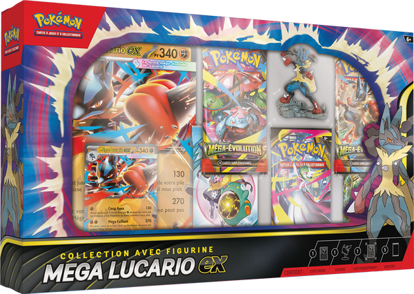 Pokémon : Coffret Premium Figurine Pokémon Mega Lucario (Limité à un exemplaire par client)