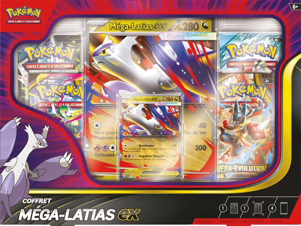 Pokémon : coffret Octobre ex 4b. Méga-Latias-ex (Limité à un exemplaire par client)(PRECOMMANDE SORTIE LE 10 NOV 2025)