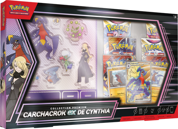 Pokémon : Coffret Premium Carchacrok-ex Juin 25 (Limité à un exemplaire par client)