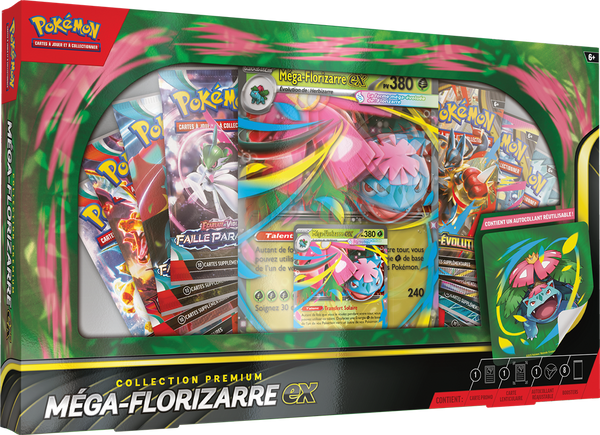 Pokémon : Coffret Premium Novembre 2025 MEGA FLORIZARRE EX (Précommande sortie le 14 novembre Limité à un exemplaire par client)