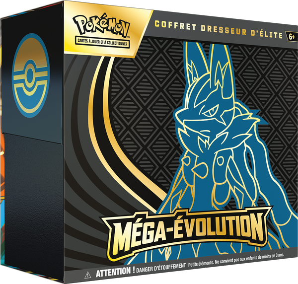 Pokémon ME01 : coffret Dresseur d'Elite Méga-Lucario-ex (Limité à un exemplaire par client)(LIVRAISON GRATUITE) (PRÉCOMMANDE SORTIE LE 10 NOV 2025)