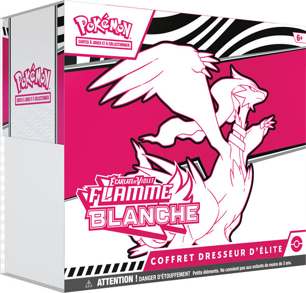 Pokémon : Coffret Dresseur d'Elite Flamme Blanche (LIVRAISON GRATUITE) (Limité à un exemplaire par client)(EN STOCK)