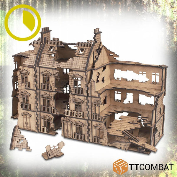 TTCOMBAT - The city corner and dilapidated rowhouse destroyed