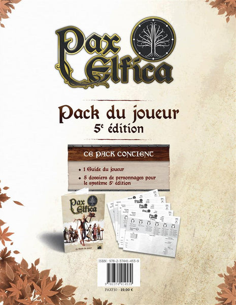 Pax Elfica : Pack Joueur (5e édition) (frais de port gratuit)