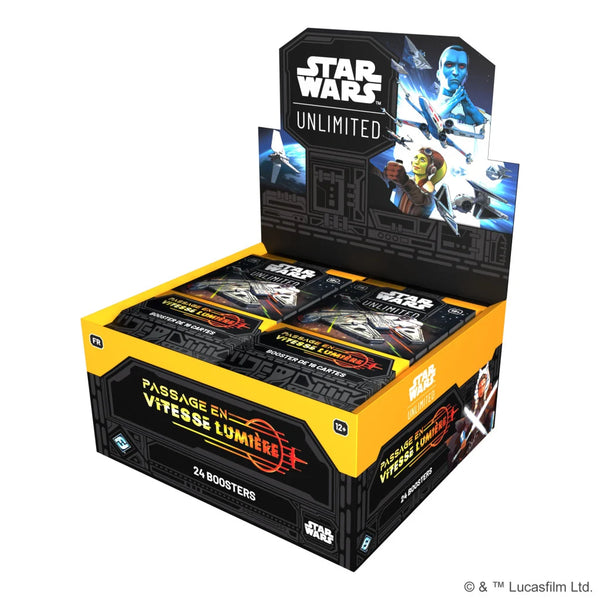 Star Wars Unlimited : Passage Vitesse Lumière boite de boosters en francais x24 (EN STOCK)(LIVRAISON GRATUITE)