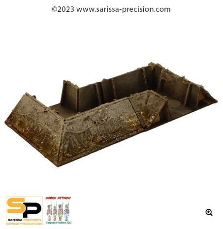 Sarissa Précision Trench System : Trench Corner Sections (Précommandes disponible en janvier) (Copie)