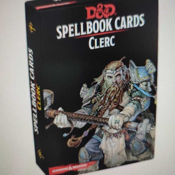 D&D 5 : Cartes de sorts Clercs