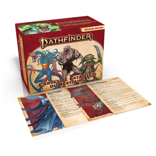 Pathfinder 2 : Cartes de batailles du Bestiaire