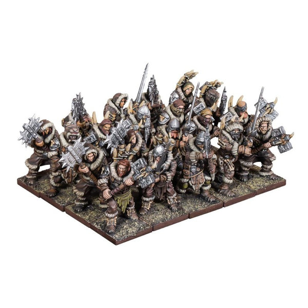 Kings of War  Alliance du Nord  - RÉGIMENT D'HOMMES DES CLANS AVEC ARMES À DEUX MAINS