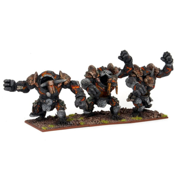 Kings of War Nains Abyssaux -GOLEMS D'OBSIDIENNE MINEURS