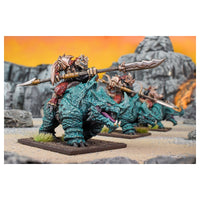 Kings of War Salamandres - RÉGIMENT DE CAVALIERS SUR RHINOSAURE