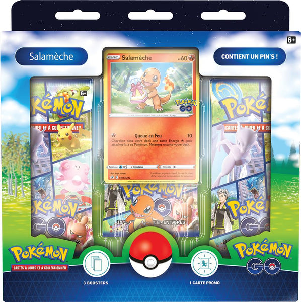 Pokémon GO01 : Coffret Pin Octobre 2022 Salaméche