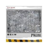 Tapis de jeu néoprène City Ruins 90x90cm