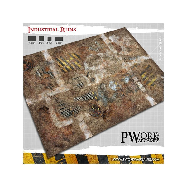 Tapis de jeu néoprène Industrial Ruins 90x90cm