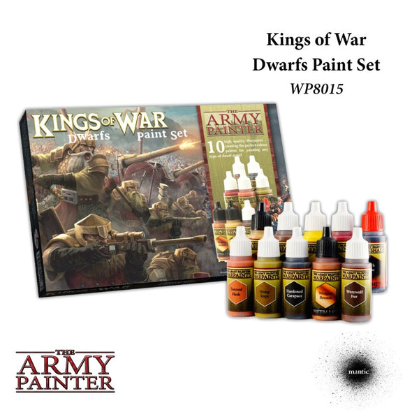 Army Painter - King Of War - Warpaints Kings Of War Dwarfs Paint Set